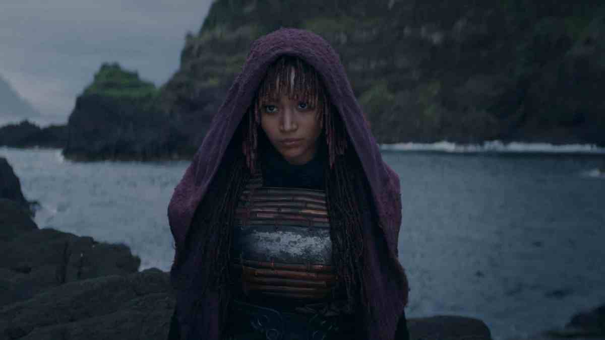 Mae (Amandla Stenberg) in Lucasfilm's THE ACOLYTE, exclusively on Disney+. ©2024 Lucasfilm Ltd. & TM. All Rights Reserved.