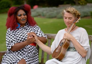 Host Namila Benson and Amanda Palmer in Episode 2 of The Art Of...Being Imperfect. Image: ABC.