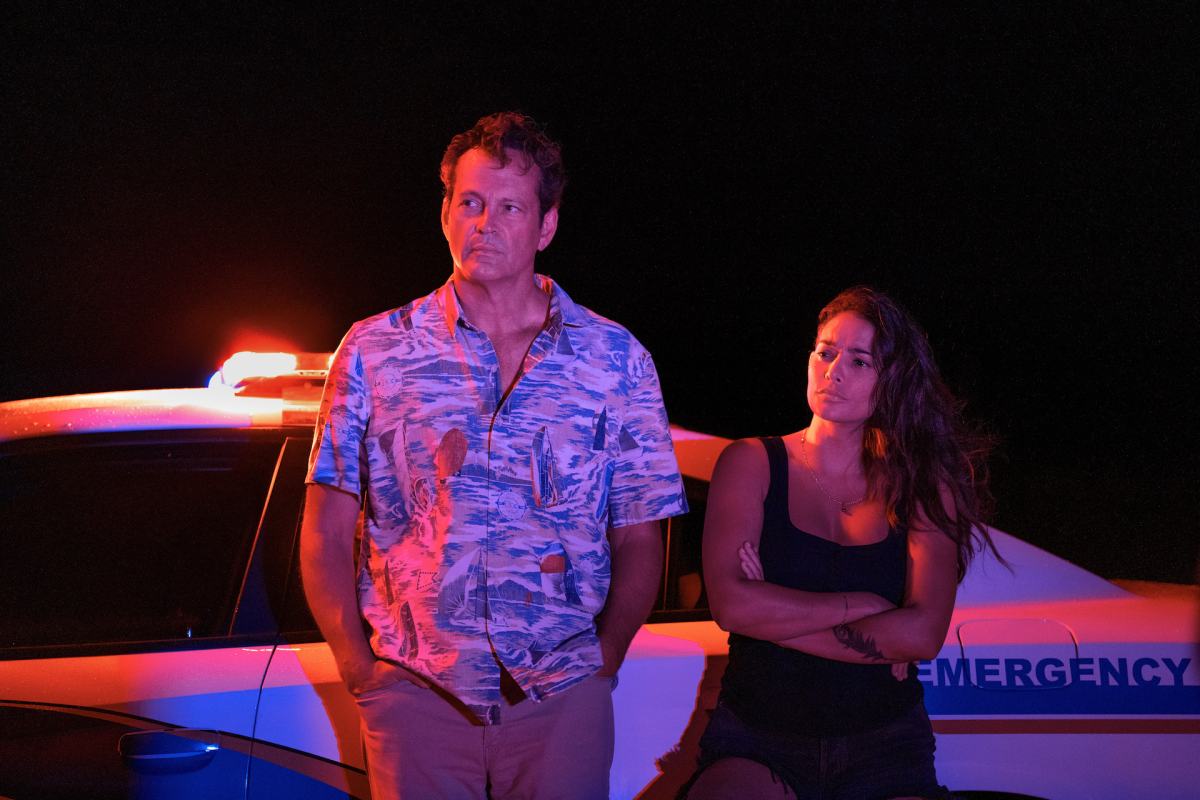 Vince Vaughn And Natalie Martinez In Bad Monkey. Image: Apple Tv+.