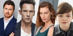 Bobby Gilchrist, Jonathan Rhys Meyers, Alyssa Sutherland and Gilbert Bradman. Images supplied.