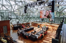 AIDC FACTory pitching at Fed Square, Melbourne.