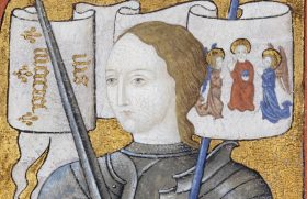 Joan of Arc – Archives nationales (France) - AE-II-2490 by Vinzez Sozvr Zovzanza. Image in Public Domain.