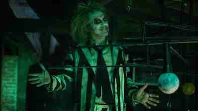 Michael Keaton in Beetlejuice Beetlejuice. Image: Warner Bros. Pictures/Universal Pictures