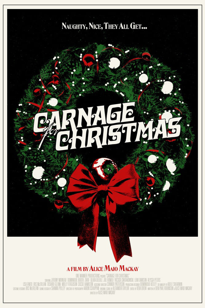 Poster For Carnage For Christmas. Image: One Manner Productions/Dark Star Pictures.