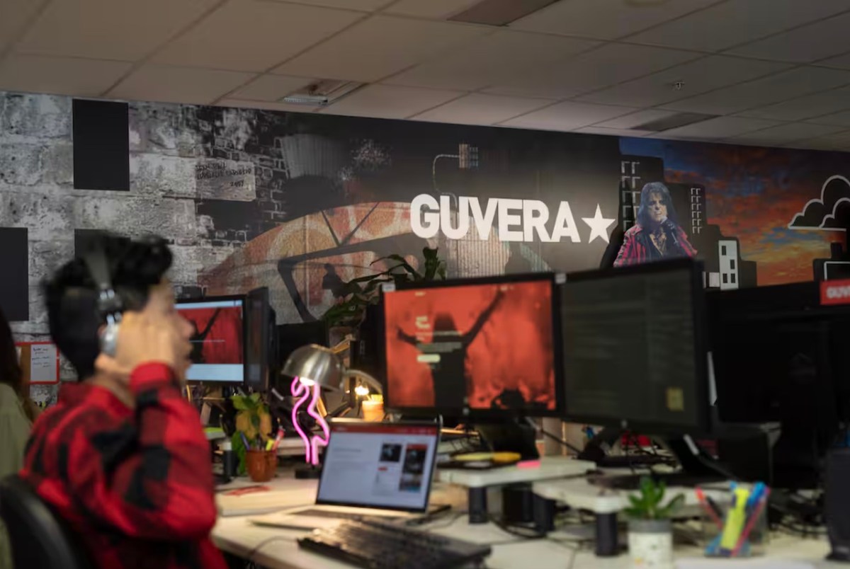 A Still From A Scene That Recreating Guvera's Office In Red Flag: Music's Failed Revolution. Image: Sbs On Demand.