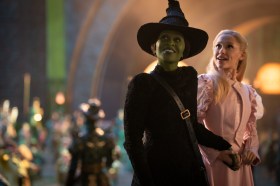 L to R: Cynthia Erivo is Elphaba and Ariana Grande is Glinda in WICKED, directed by Jon M. Chu. Image: Universal Pictures