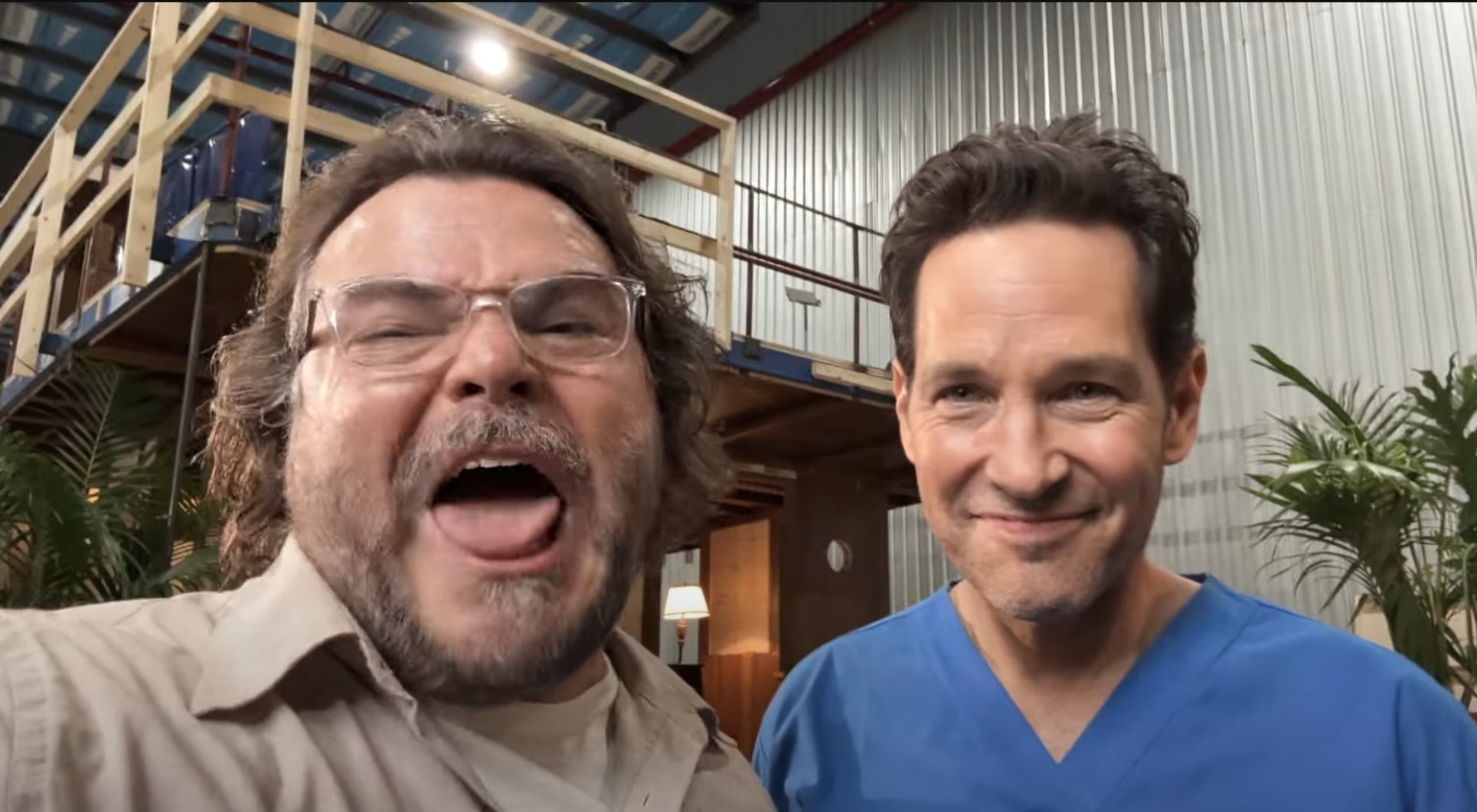 Jack Black and Paul Rudd in Qld for Anaconda