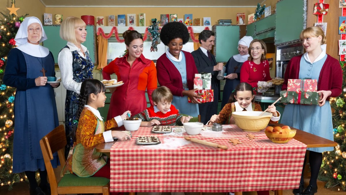 Call The Midwife – Christmas Special 2024. Image: Sally Mais Robert Viglasky/Bbc Studios/ Neal Street Product/ Britbox.