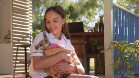 Lily Whiteley on the set of Kangaroo. Image: John Platt/STUDIOCANAL