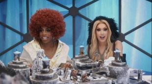 Monet X Change and Alaska Thunderfuck on the set of Dungeons and Drag Queens Season 2. Image: Dropout