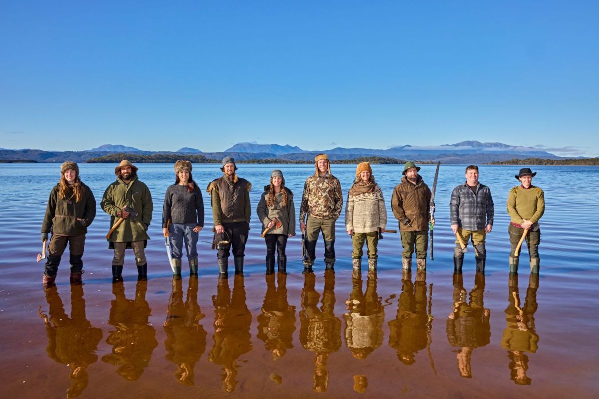 Alone Australia Season 3. L-R: Eva, Matt, Corinne, Shay, Karla, Ben, Yonke, Tom, Muzza, Ceilidh. Image: Narelle Portainier. Sbs On Demand