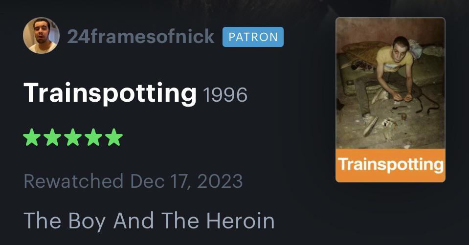 Screenshot Of Letterboxd, Taken By Silvi Vann-Wall